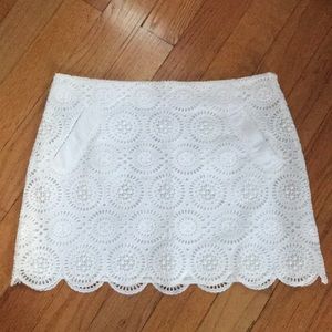 JCrew Circular Eyelet Skirt